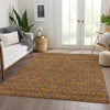 Piper Looms Chantille Floral ACN702 Copper Area Rug Lifestyle Image Feature