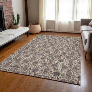 Piper Looms Chantille Floral ACN702 Ivory Area Rug