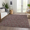 Piper Looms Chantille Floral ACN702 Merlot Area Rug Lifestyle Image Feature