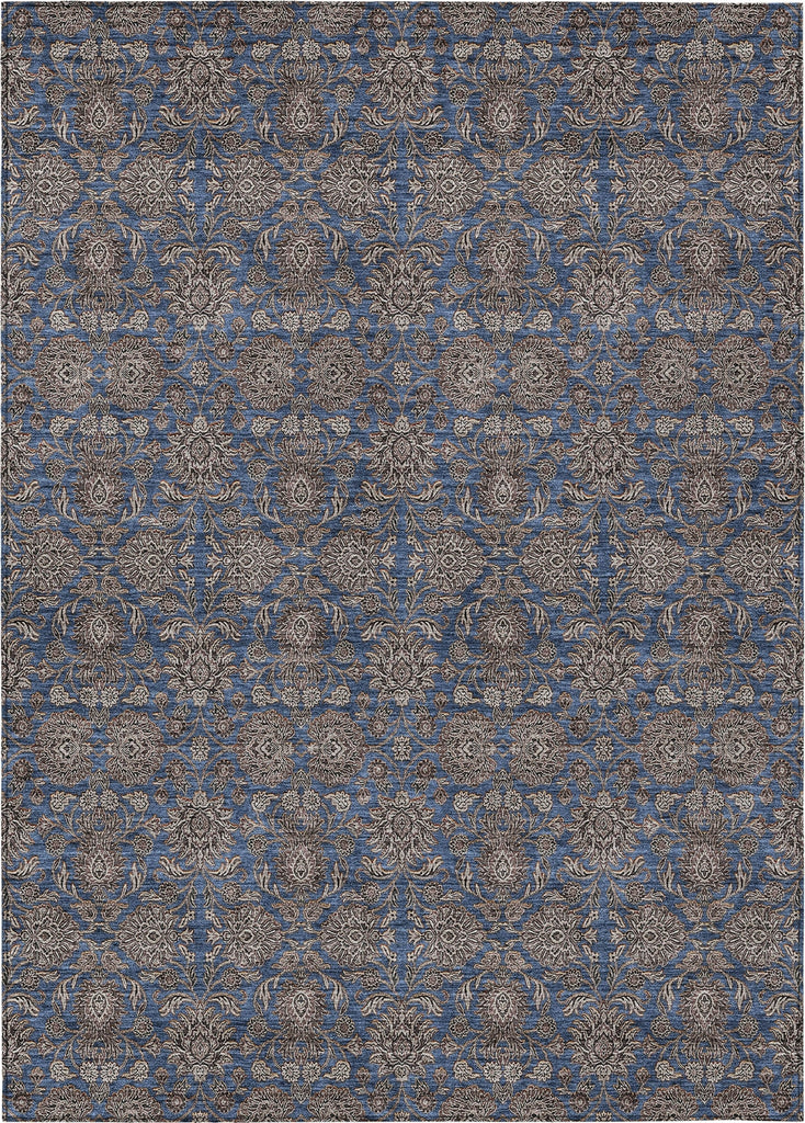 Piper Looms Chantille Floral ACN702 Navy Area Rug