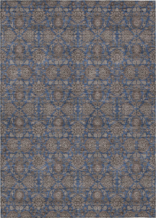 Piper Looms Chantille Floral ACN702 Navy Area Rug