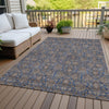 Piper Looms Chantille Floral ACN702 Navy Area Rug