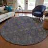 Piper Looms Chantille Floral ACN702 Navy Area Rug