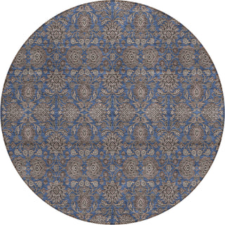 Piper Looms Chantille Floral ACN702 Navy Area Rug