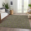Piper Looms Chantille Floral ACN702 Olive Area Rug Lifestyle Image Feature