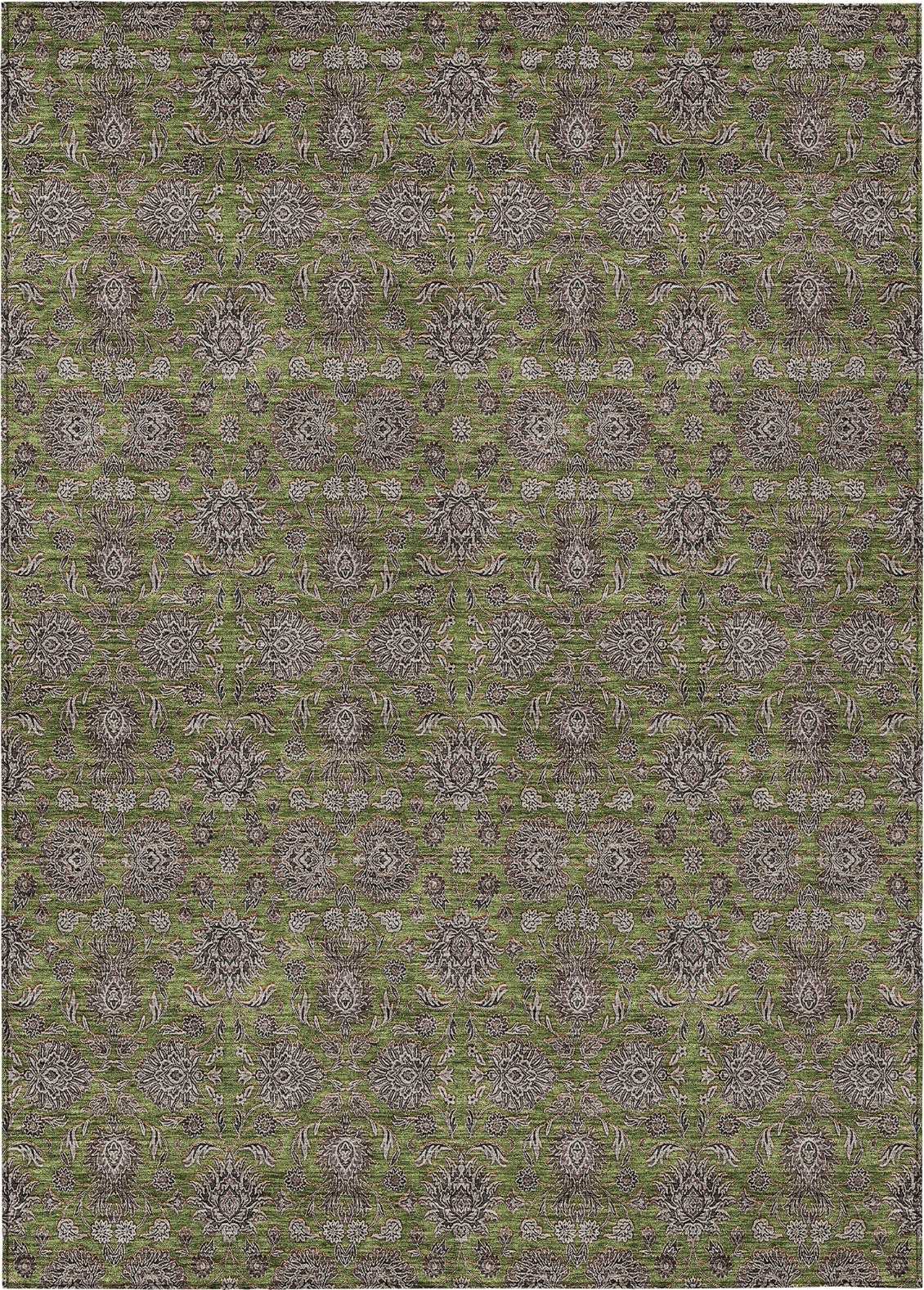 Piper Looms Chantille Floral ACN702 Olive Area Rug