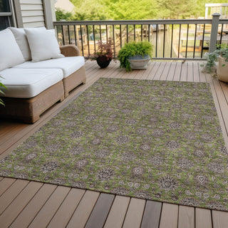 Piper Looms Chantille Floral ACN702 Olive Area Rug