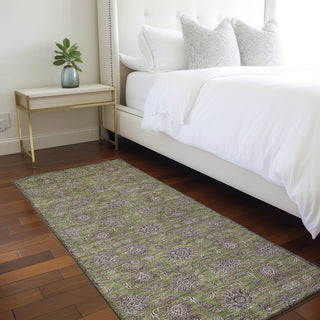 Piper Looms Chantille Floral ACN702 Olive Area Rug