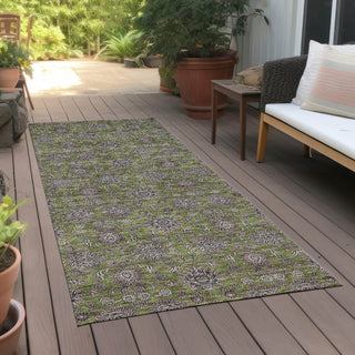 Piper Looms Chantille Floral ACN702 Olive Area Rug