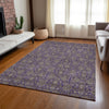 Piper Looms Chantille Floral ACN702 Purple Area Rug