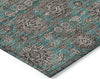 Piper Looms Chantille Floral ACN702 Teal Area Rug