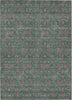 Piper Looms Chantille Floral ACN702 Teal Area Rug