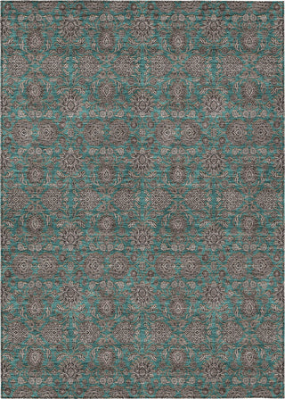 Piper Looms Chantille Floral ACN702 Teal Area Rug