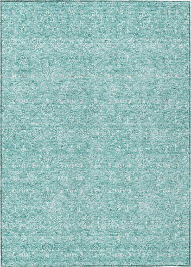 Piper Looms Chantille Floral ACN703 Aqua Area Rug