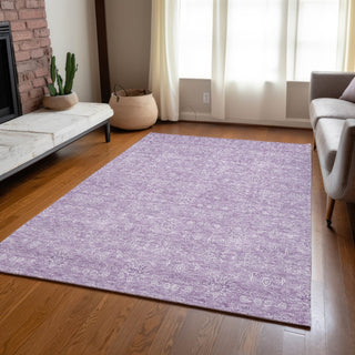 Piper Looms Chantille Floral ACN703 Lavender Area Rug