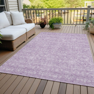 Piper Looms Chantille Floral ACN703 Lavender Area Rug