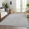Piper Looms Chantille Floral ACN703 Silver Area Rug Lifestyle Image Feature