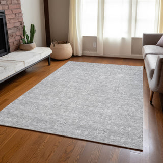 Piper Looms Chantille Floral ACN703 Silver Area Rug