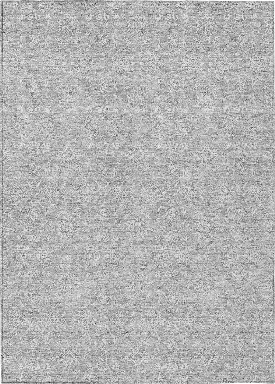 Piper Looms Chantille Floral ACN703 Silver Area Rug