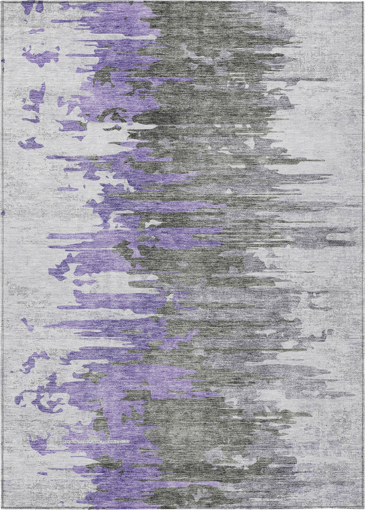 Piper Looms Chantille Modern ACN704 Purple Area Rug