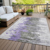 Piper Looms Chantille Modern ACN704 Purple Area Rug