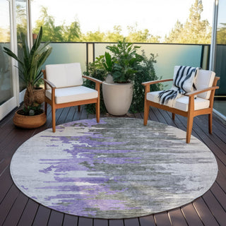 Piper Looms Chantille Modern ACN704 Purple Area Rug