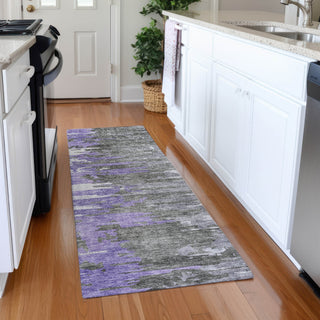 Piper Looms Chantille Modern ACN704 Purple Area Rug