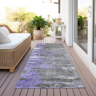 Piper Looms Chantille Modern ACN704 Purple Area Rug