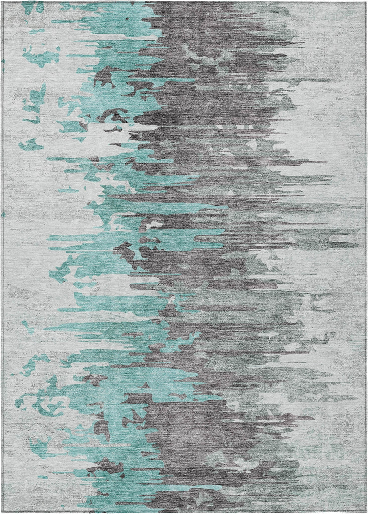 Piper Looms Chantille Modern ACN704 Teal Area Rug