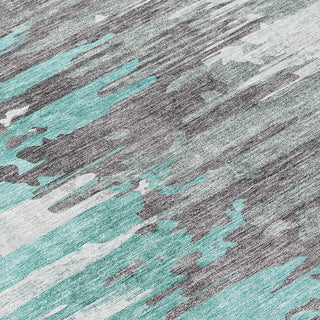 Piper Looms Chantille Modern ACN704 Teal Area Rug