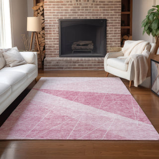 Piper Looms Chantille Modern ACN706 Pink Area Rug