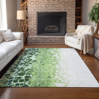 Piper Looms Chantille Abstract ACN707 Aloe Area Rug