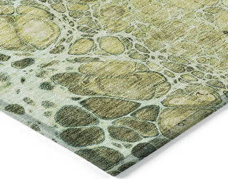 Piper Looms Chantille Abstract ACN707 Olive Area Rug