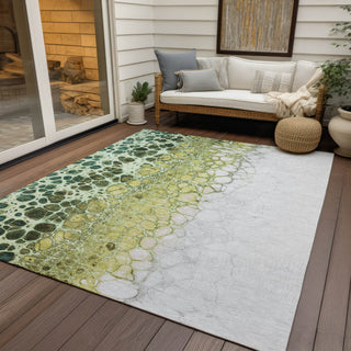 Piper Looms Chantille Abstract ACN707 Olive Area Rug