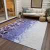 Piper Looms Chantille Abstract ACN707 Purple Area Rug