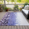 Piper Looms Chantille Abstract ACN707 Purple Area Rug