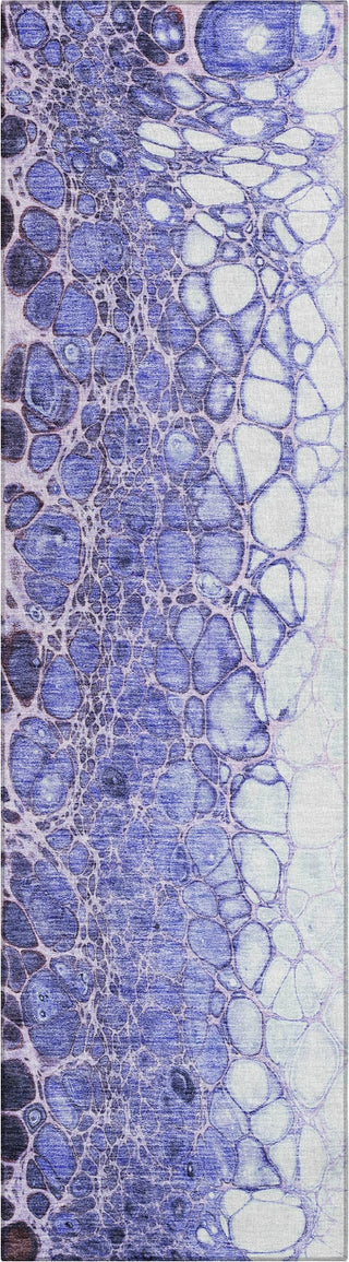 Piper Looms Chantille Abstract ACN707 Purple Area Rug