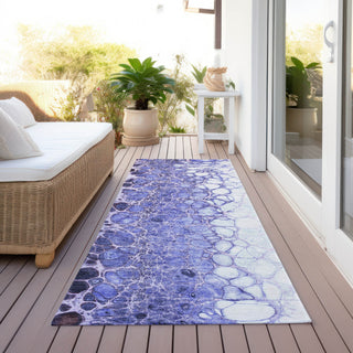 Piper Looms Chantille Abstract ACN707 Purple Area Rug