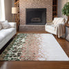 Piper Looms Chantille Abstract ACN707 Salmon Area Rug