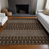 Piper Looms Chantille Boho ACN708 Chocolate Area Rug Lifestyle Image Feature