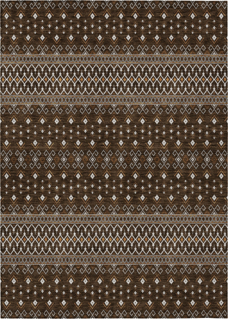 Piper Looms Chantille Boho ACN708 Chocolate Area Rug