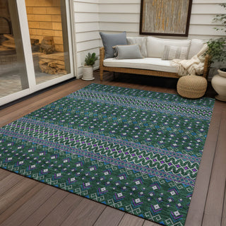 Piper Looms Chantille Boho ACN708 Green Area Rug