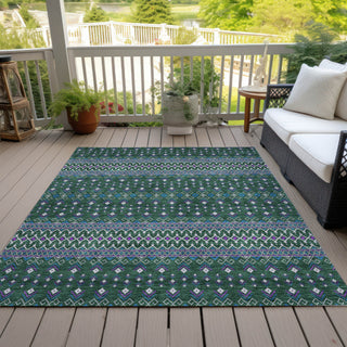 Piper Looms Chantille Boho ACN708 Green Area Rug