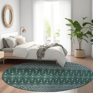 Piper Looms Chantille Boho ACN708 Green Area Rug