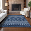 Piper Looms Chantille Boho ACN708 Navy Area Rug