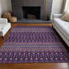 Piper Looms Chantille Boho ACN708 Purple Area Rug Lifestyle Image Feature