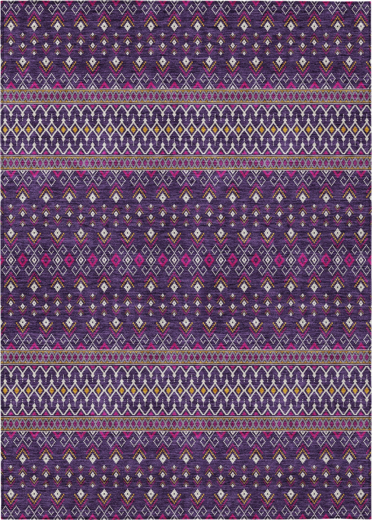 Piper Looms Chantille Boho ACN708 Purple Area Rug