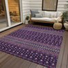 Piper Looms Chantille Boho ACN708 Purple Area Rug