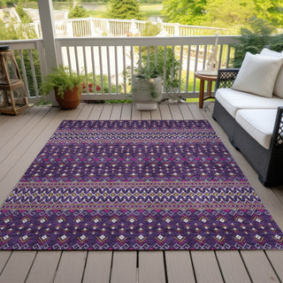 Piper Looms Chantille Boho ACN708 Purple Area Rug