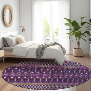 Piper Looms Chantille Boho ACN708 Purple Area Rug